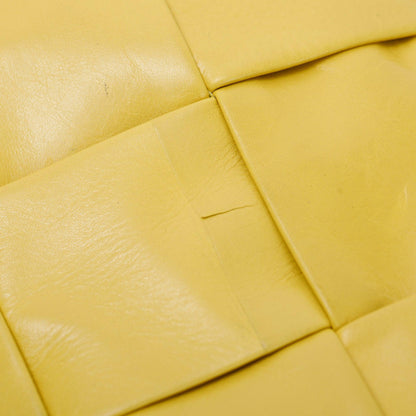 Bottega Veneta Yellow Paper Intrecciato Cassette Bag