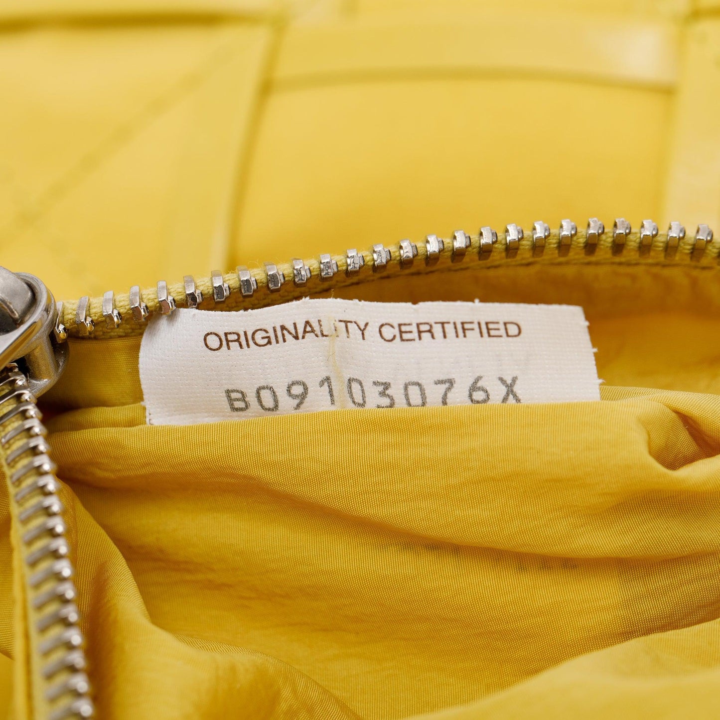 Bottega Veneta Yellow Paper Intrecciato Cassette Bag