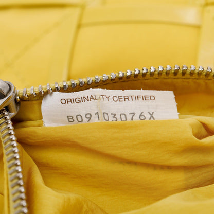 Bottega Veneta Yellow Paper Intrecciato Cassette Bag