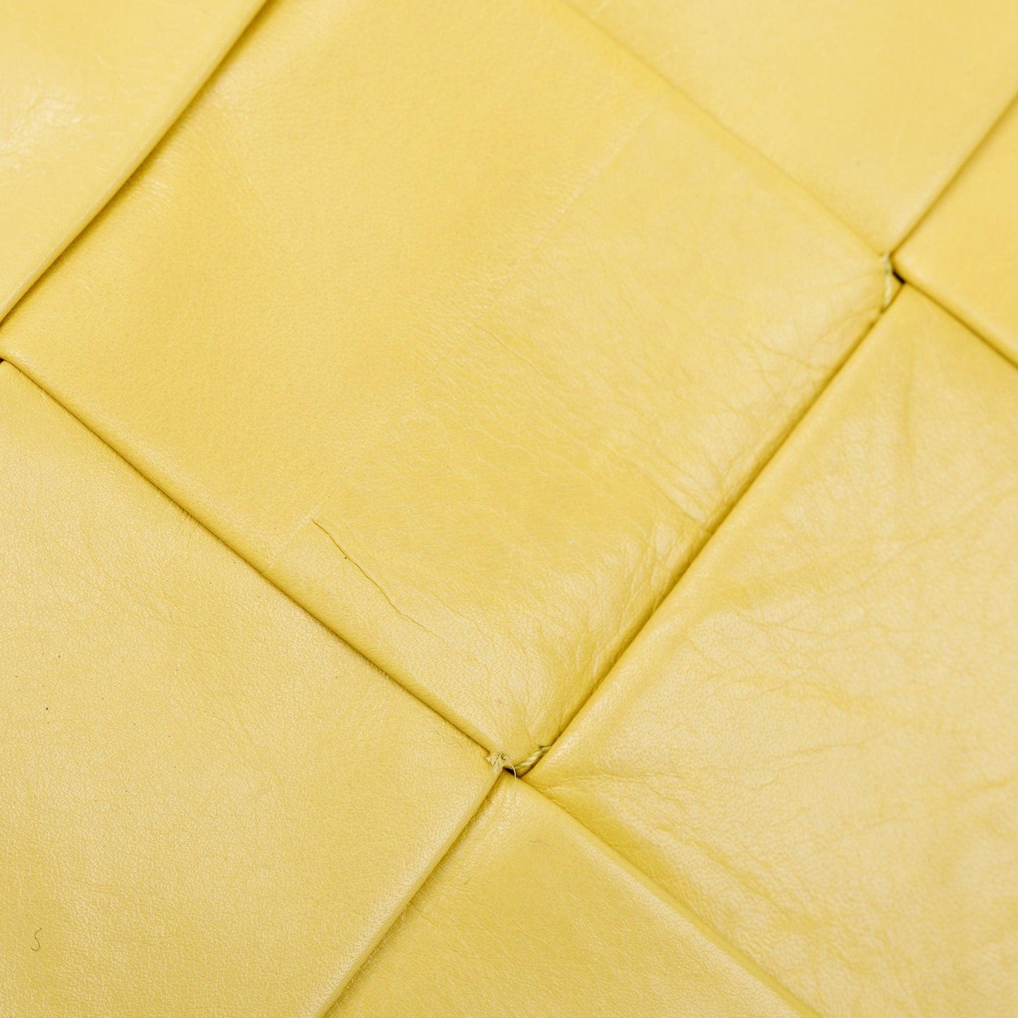 Bottega Veneta Yellow Paper Intrecciato Cassette Bag