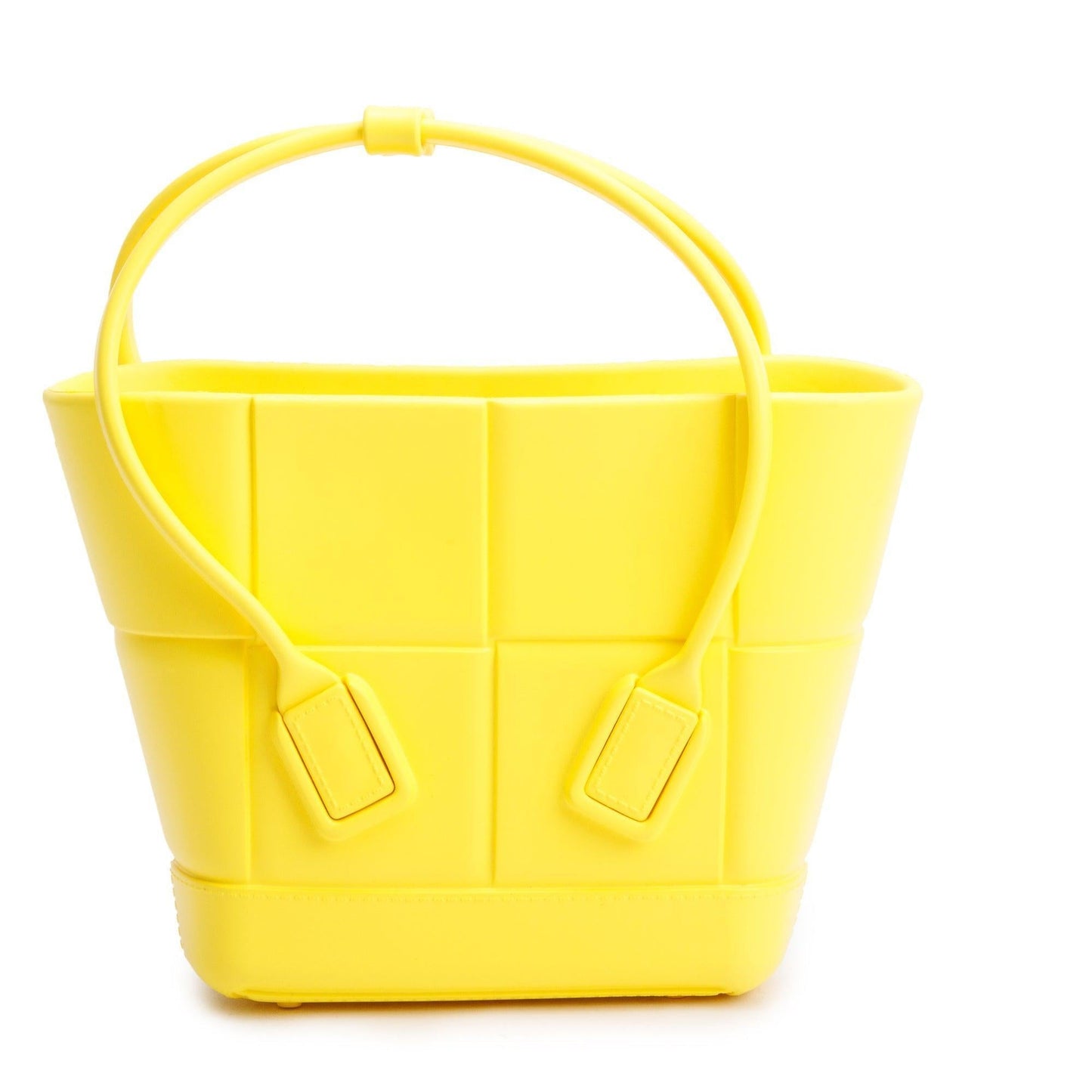 Bottega Veneta Yellow Rubber Mini Arco Tote