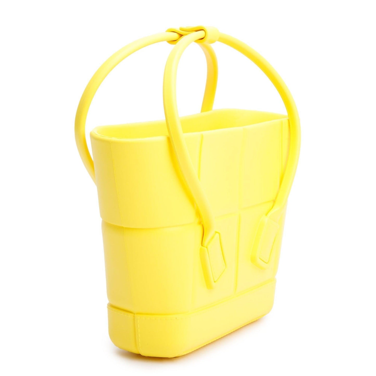 Bottega Veneta Yellow Rubber Mini Arco Tote
