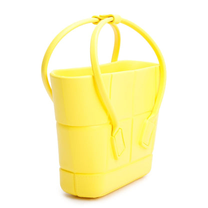 Bottega Veneta Yellow Rubber Mini Arco Tote
