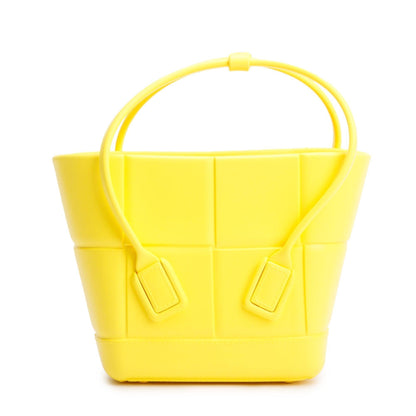 Bottega Veneta Yellow Rubber Mini Arco Tote