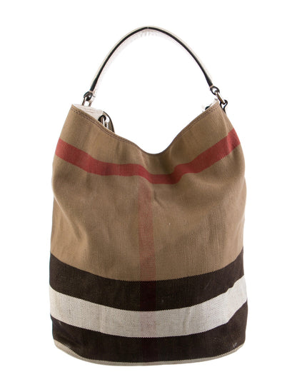 Burberry Ashby Ashby Canvas Bucket Bag