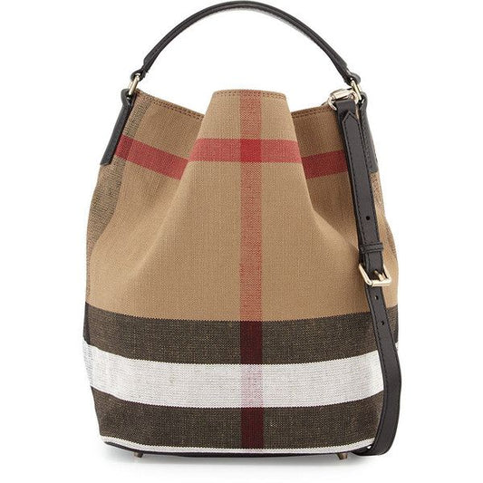 Burberry Ashby Ashby Canvas Bucket Bag