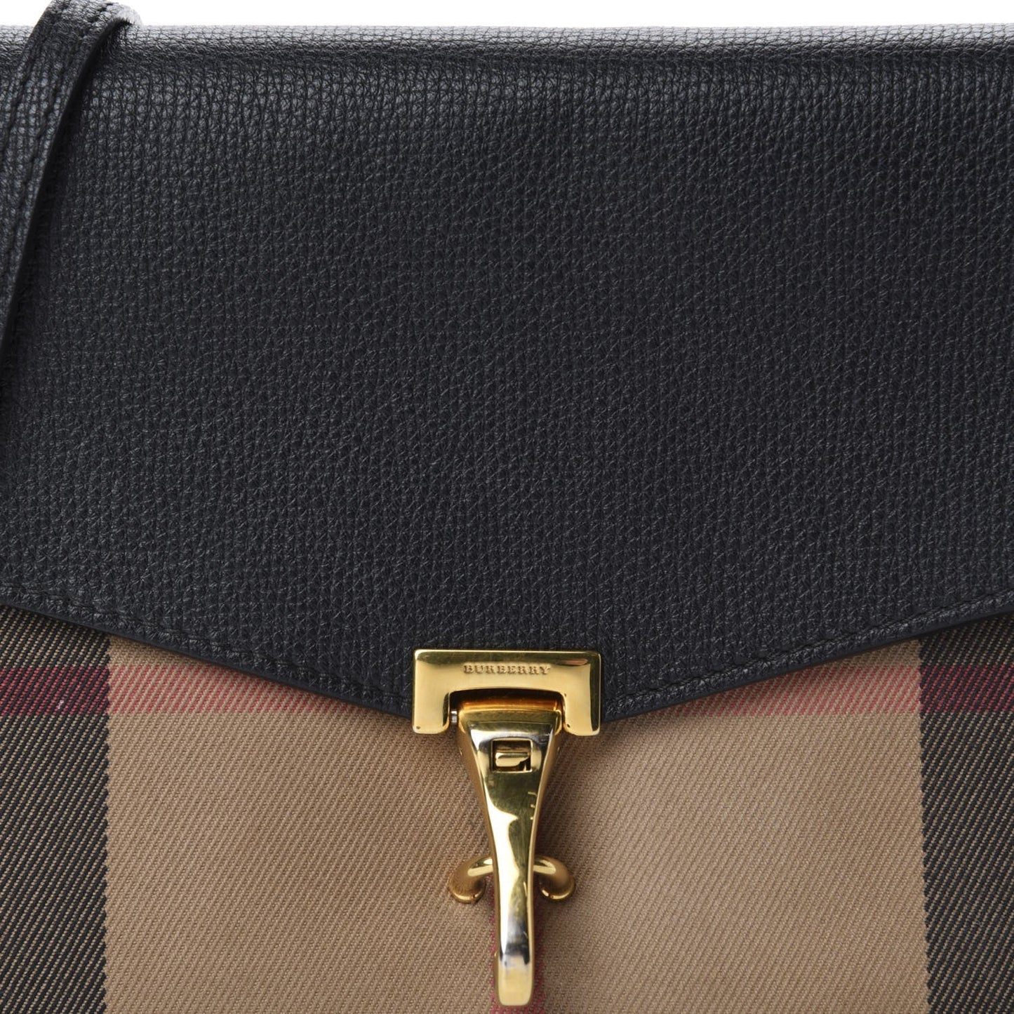 Burberry Macken Small Leather Black Crossbody Bag