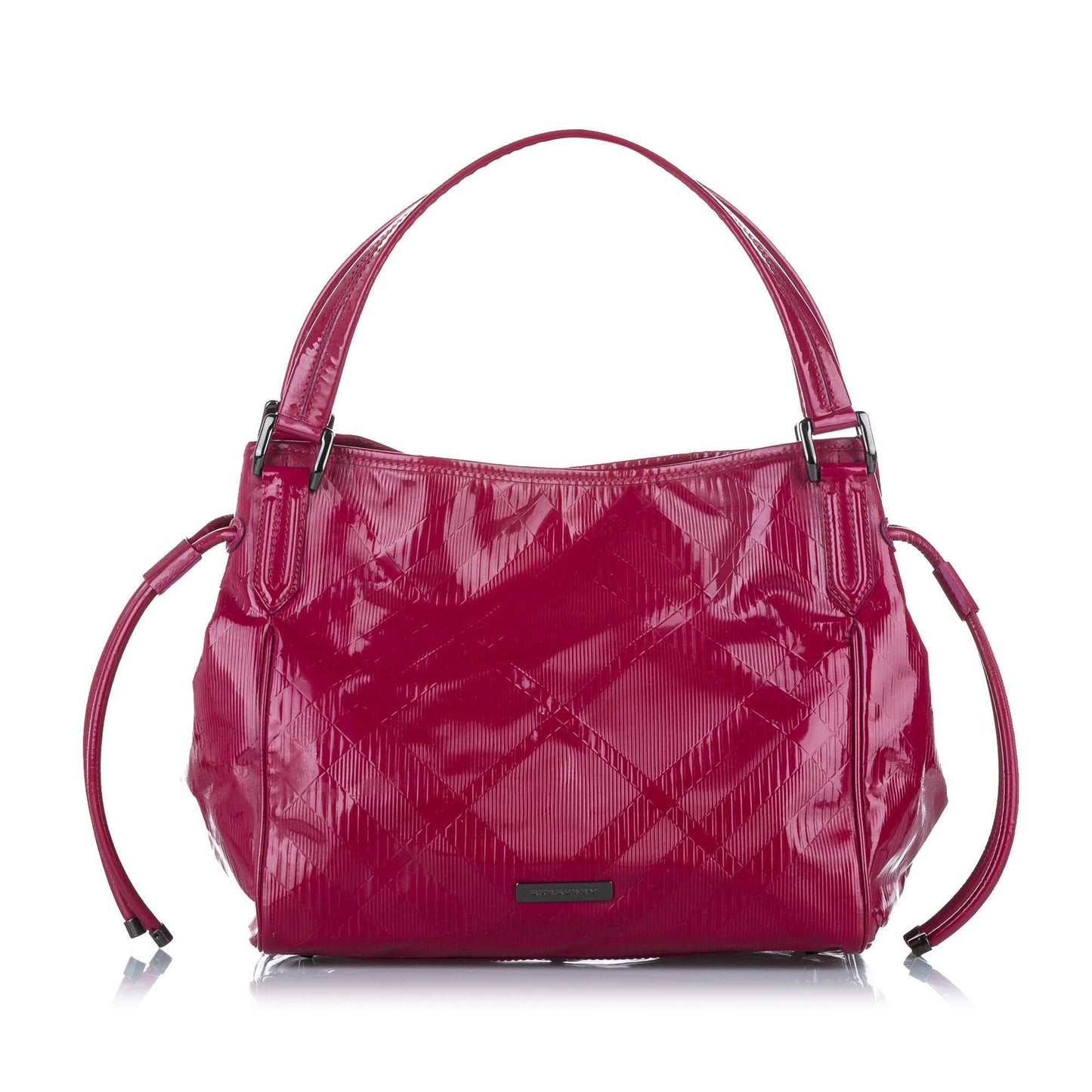 Burberry Bilmore Leather Pink Tote Bag