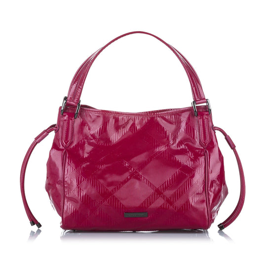 Burberry Bilmore Leather Pink Tote Bag