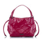 Burberry Bilmore Leather Pink Tote Bag