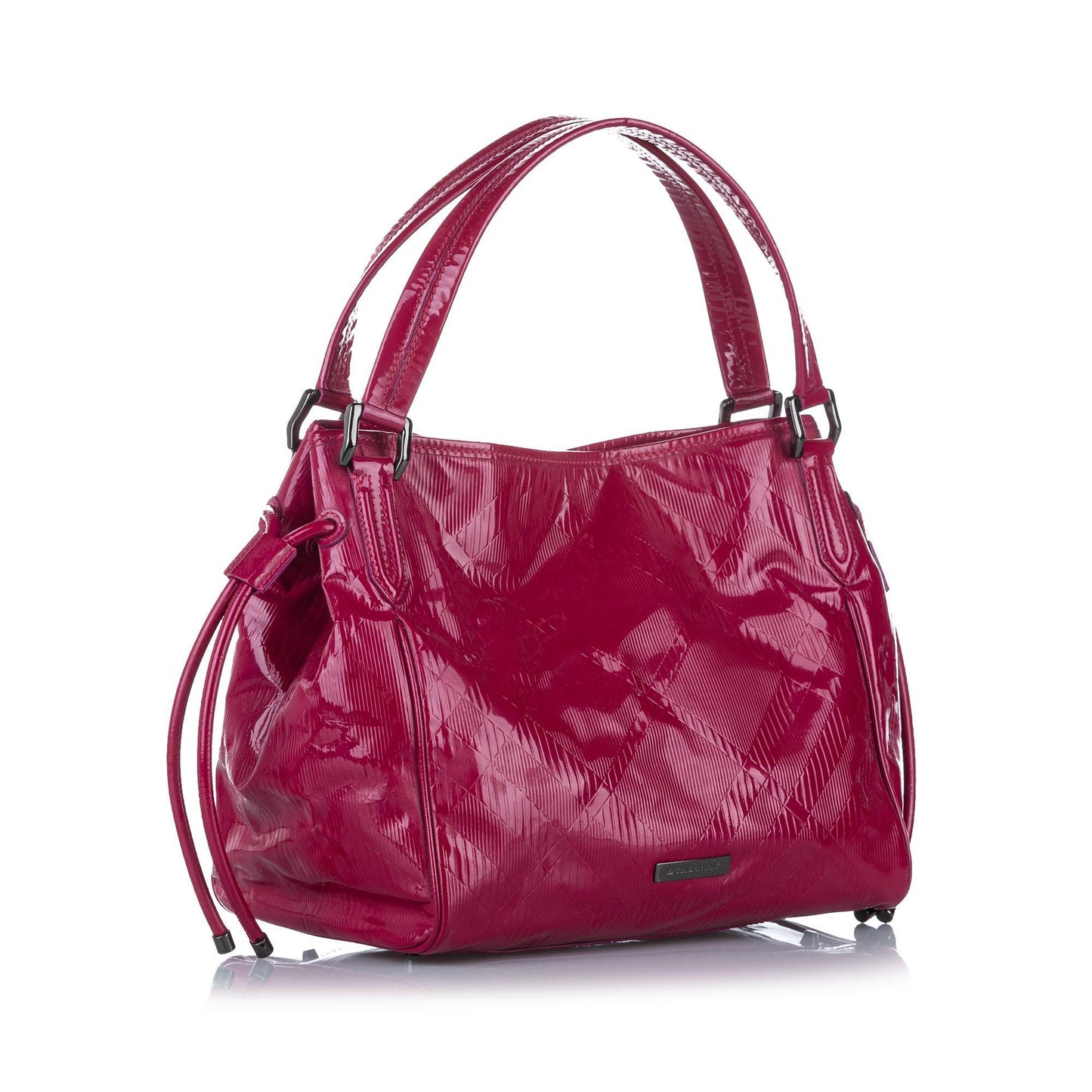 Burberry Bilmore Leather Pink Tote Bag