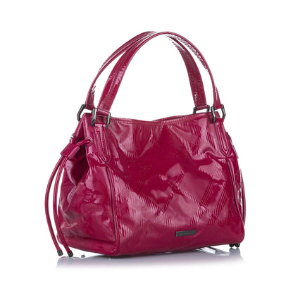 Burberry Bilmore Leather Pink Tote Bag