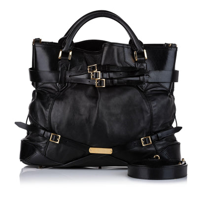 Burberry Bridle Leather Black Satchel Bag