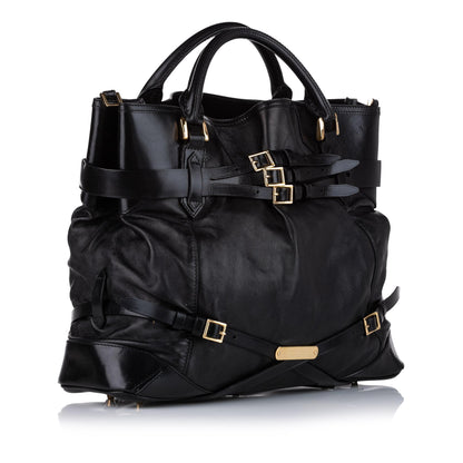 Burberry Bridle Leather Black Satchel Bag