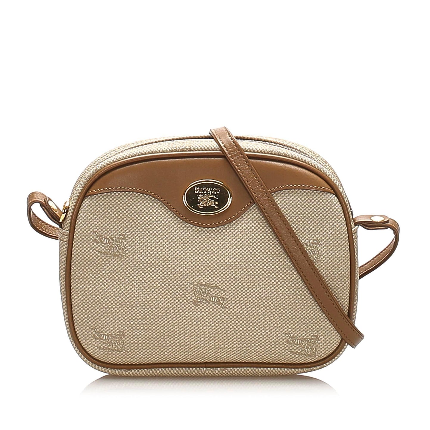 Burberry Body Canvas Brown Crossbody Bag