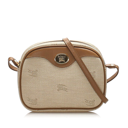Burberry Body Canvas Brown Crossbody Bag