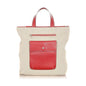 Burberry Leather Red Tote Bag