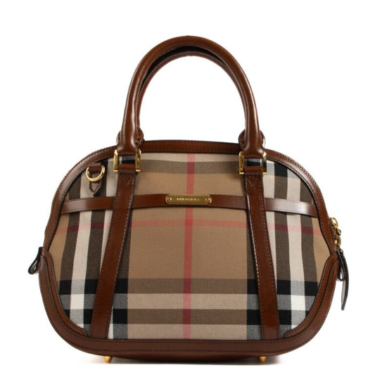 BURBERRY CHECK ORCHARD BOWLING BAG