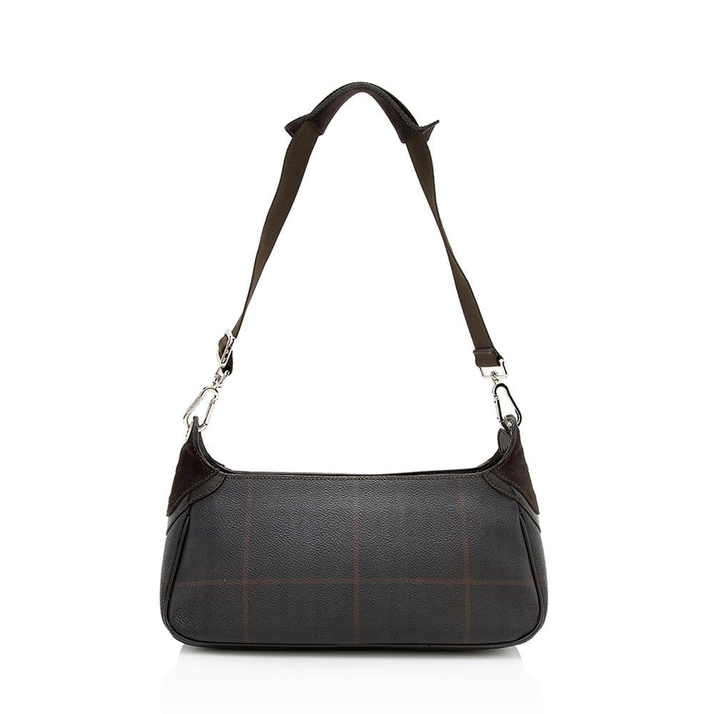 Burberry Small Canvas Brown Shoulder Bag