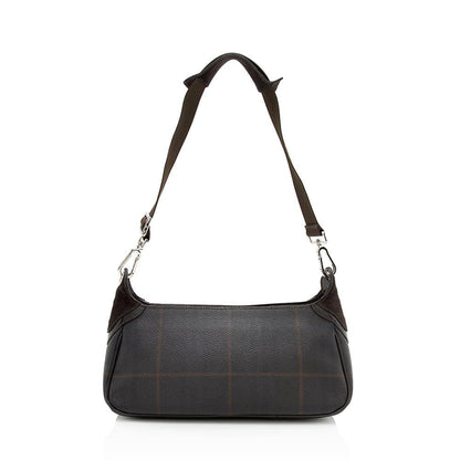 Burberry Small Canvas Brown Shoulder Bag