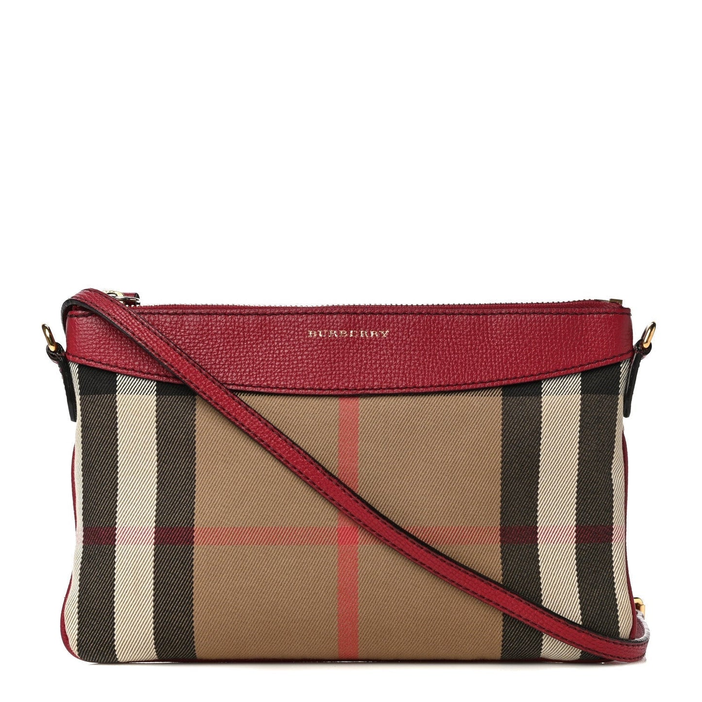 Burberry DERBY Holiday Check Crossbody Bag