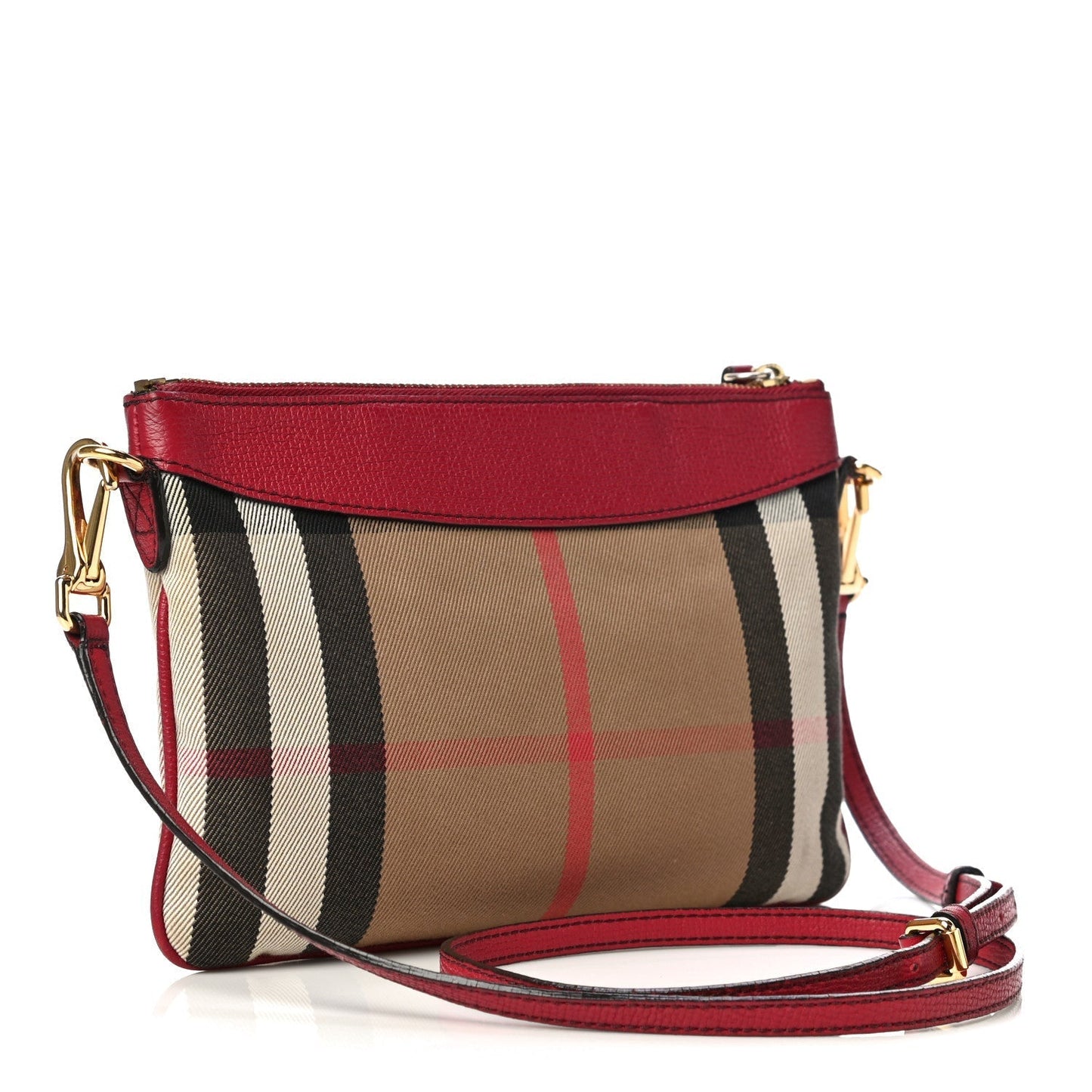 Burberry DERBY Holiday Check Crossbody Bag
