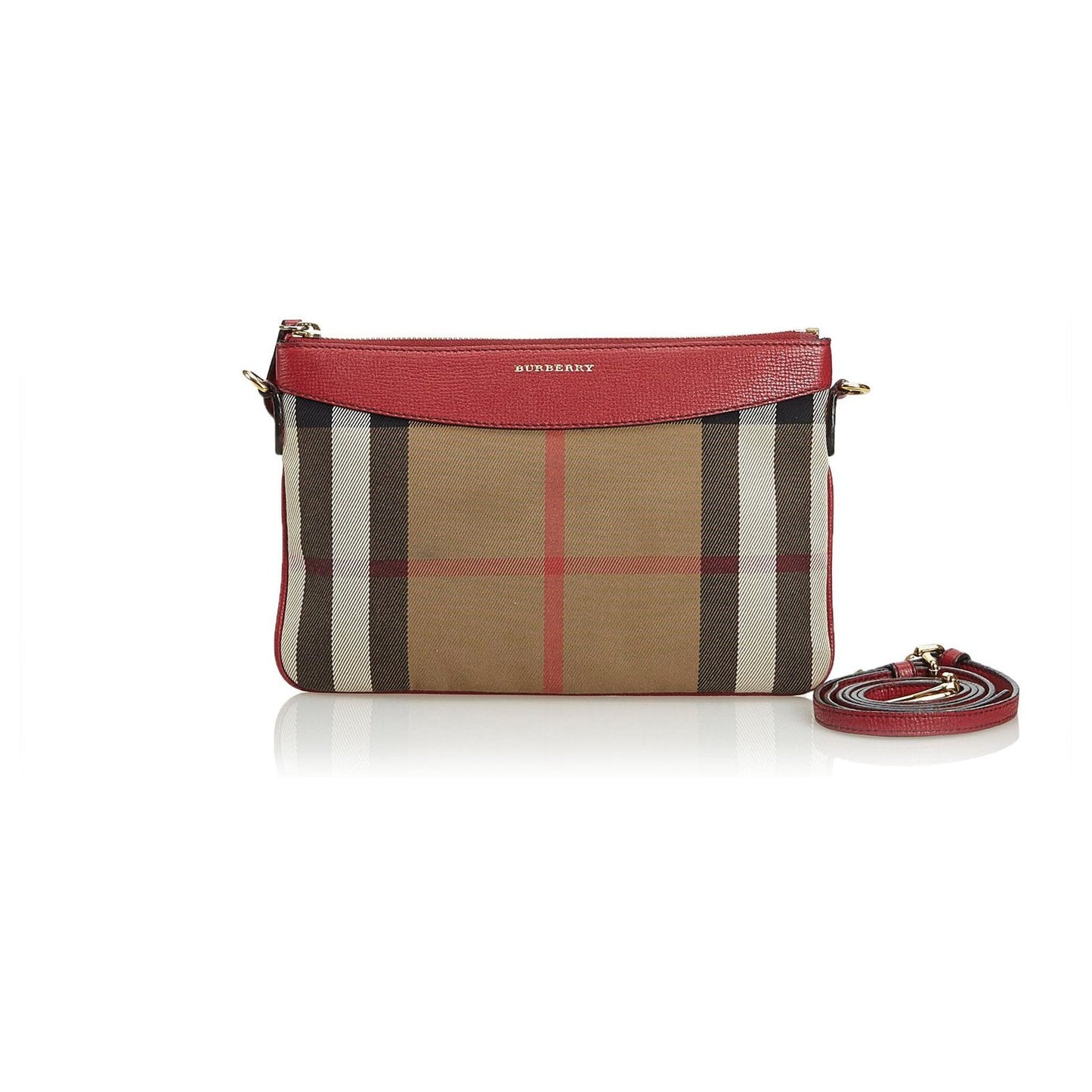 Burberry DERBY Holiday Check Crossbody Bag