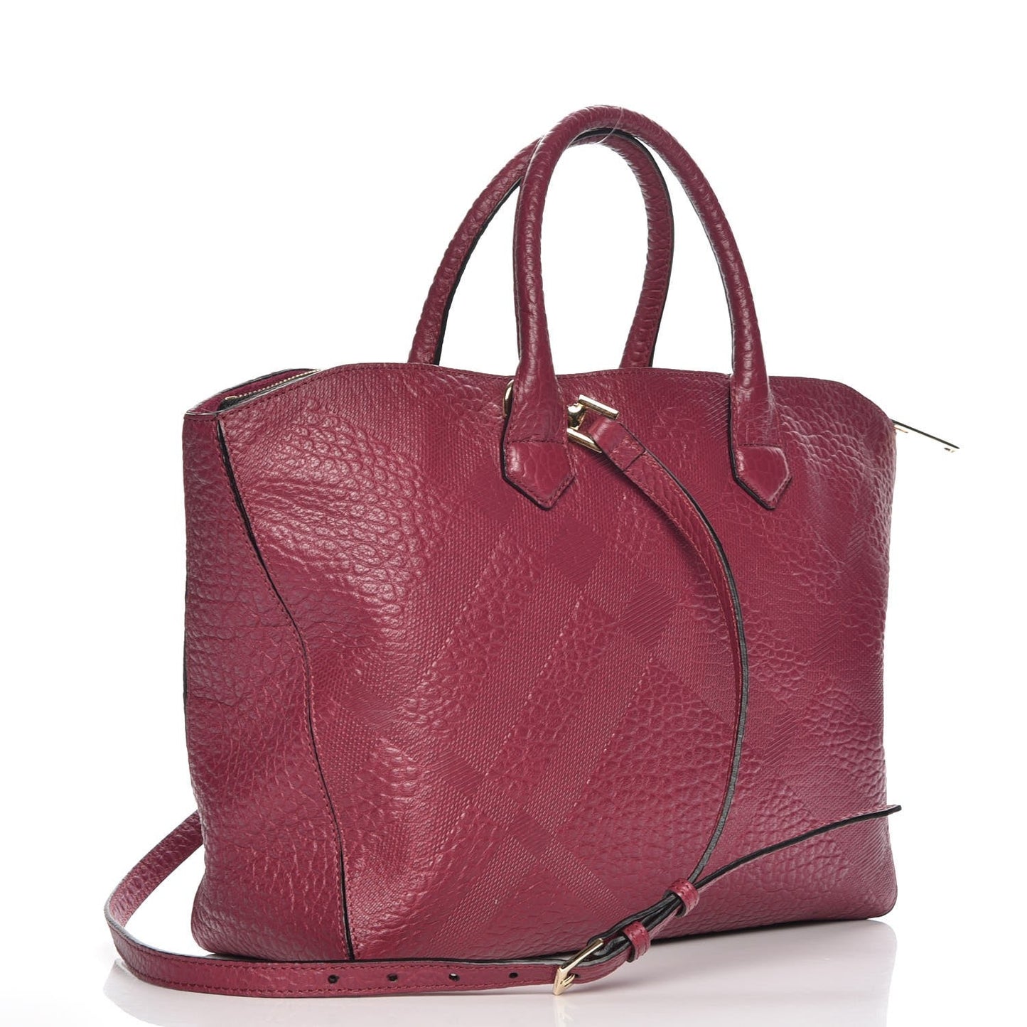 Burberry HERITAGE GRAIN Leather Shoulder Bag