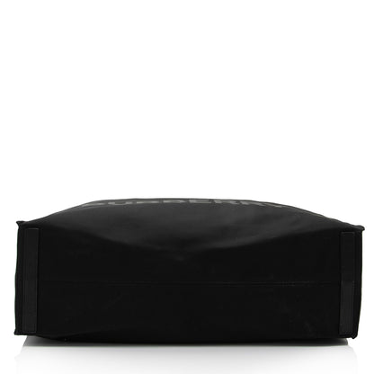 Burberry Econyl Trench Leather Black Tote Bag