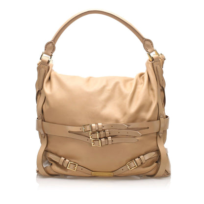 Burberry Gosford Bridle Leather Brown Satchel Bag