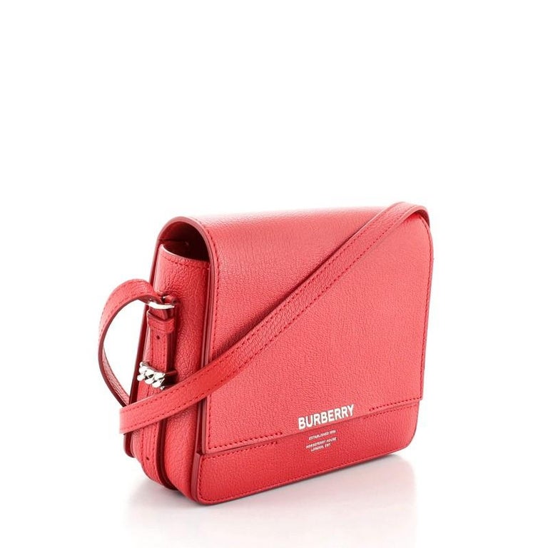 Burberry Grace Flap Leather Crossbody Bag
