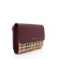 Burberry Haymarket Loxley Leather Beige Crossbody Bag