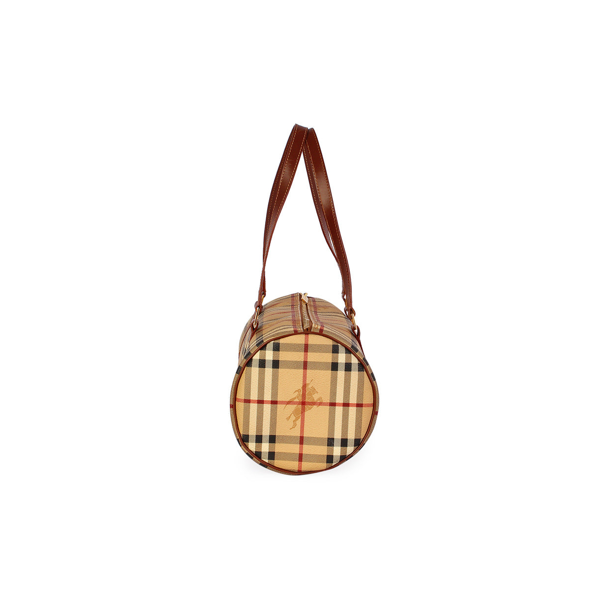 Burberry HAYMARKET PAPILLON Check Beige Shoulder Bag