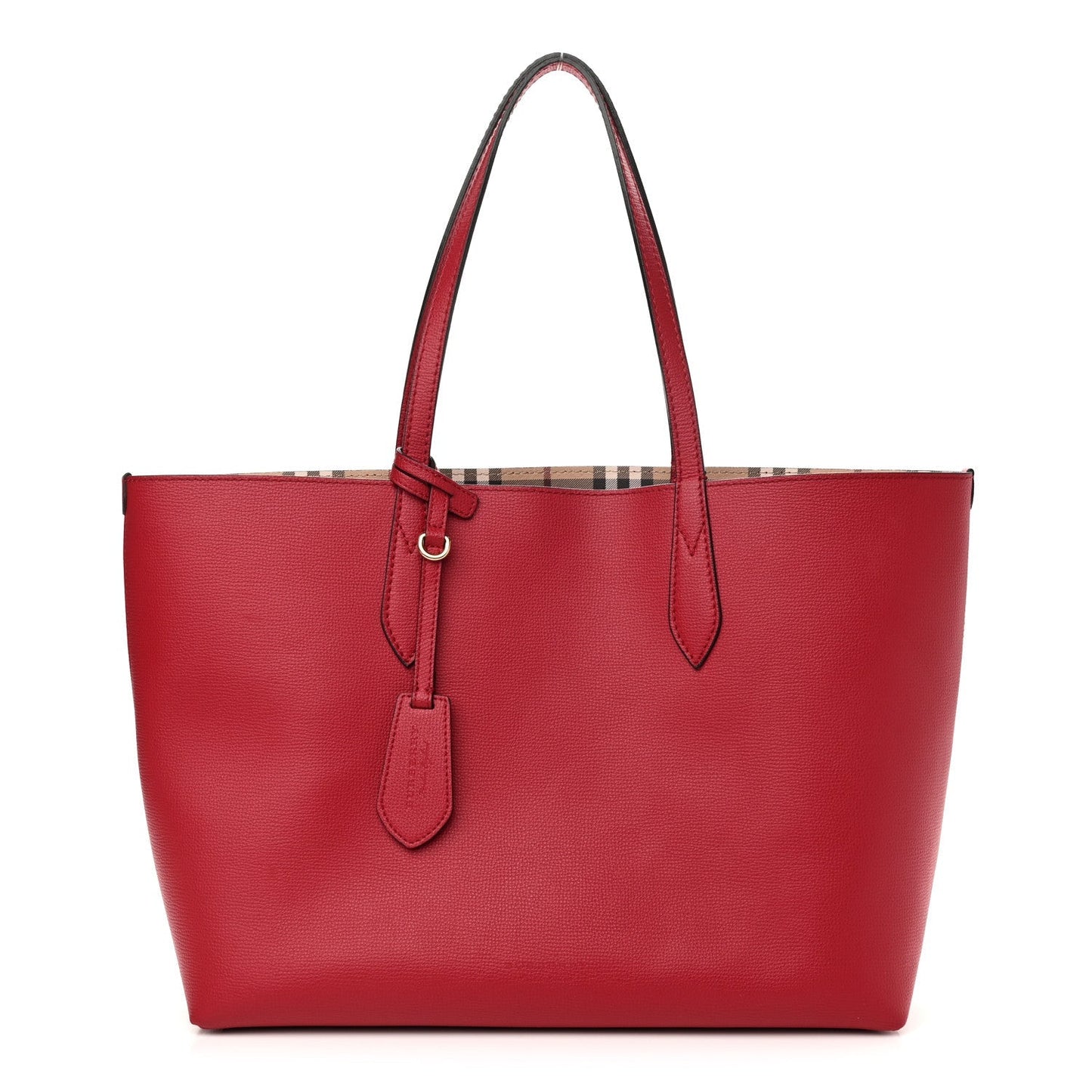 Burberry Haymarket Medium Check Red Shoulder Bag