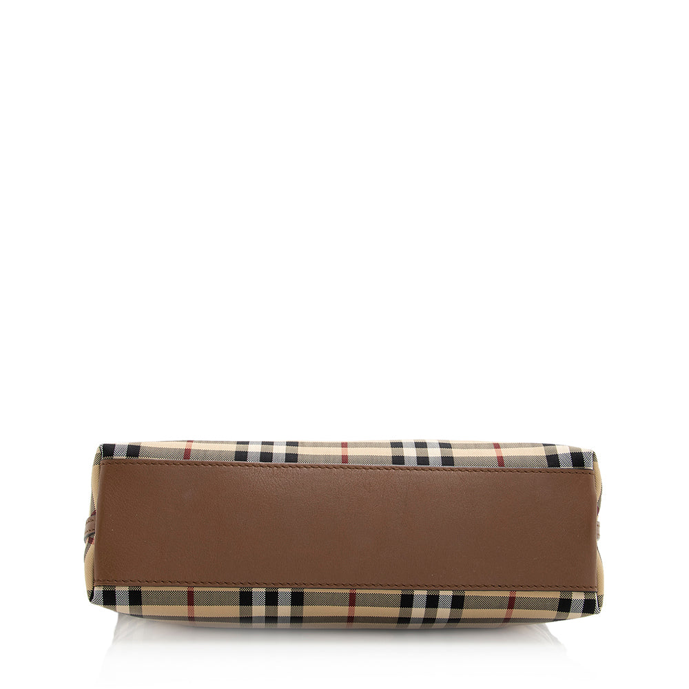 Burberry Horseferry Leah Check Crossbody Bag