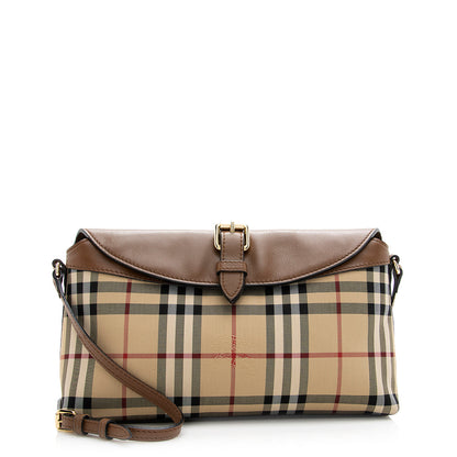 Burberry Horseferry Leah Check Crossbody Bag