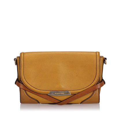 Burberry Abbott Body Leather Brown Crossbody Bag