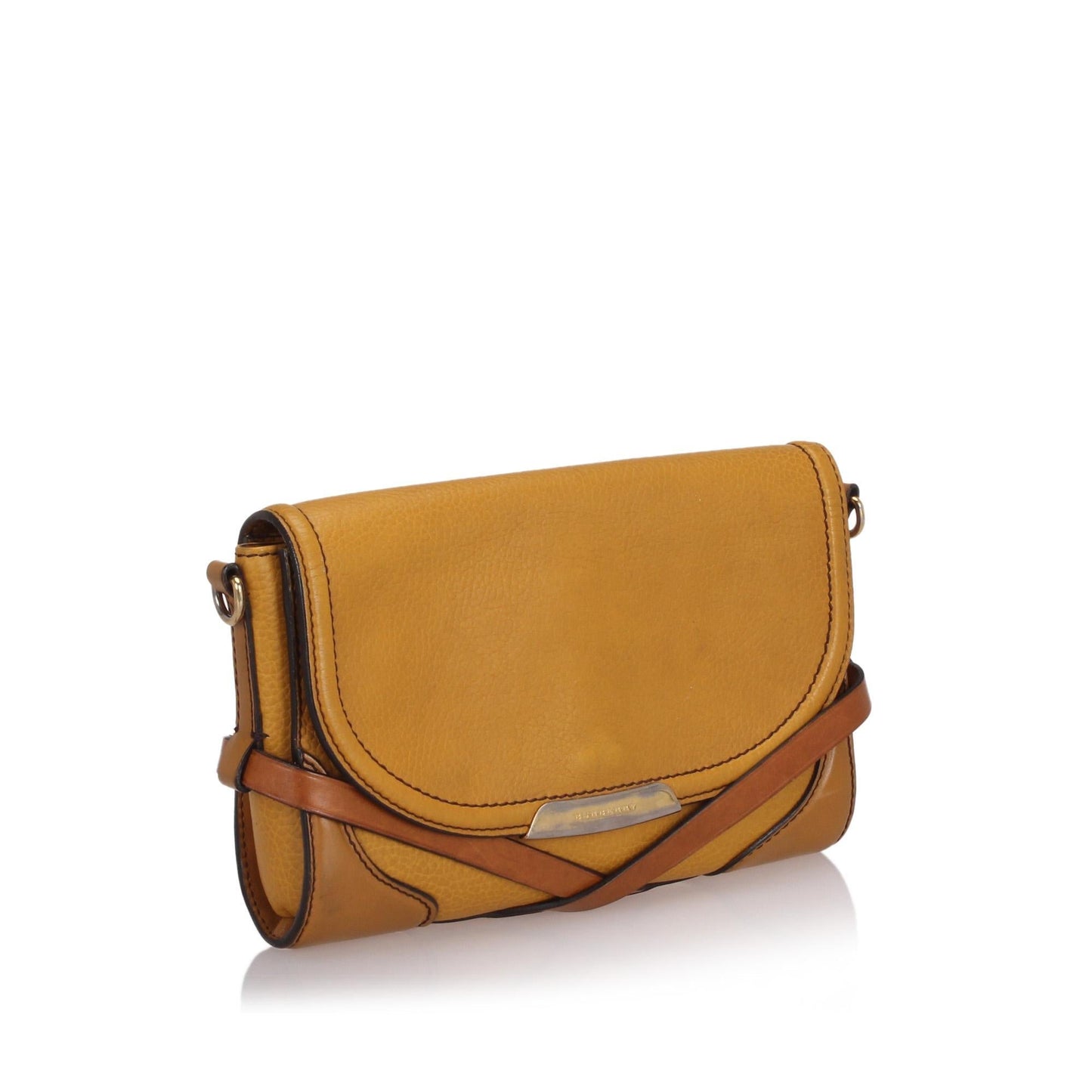 Burberry Abbott Body Leather Brown Crossbody Bag