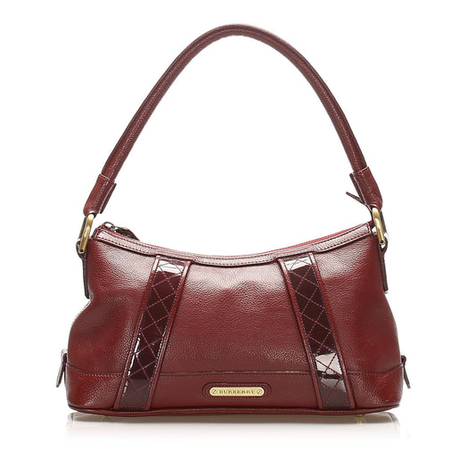 Burberry Baguette Leather Red Handbag Style 2