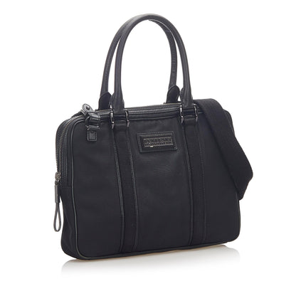 Burberry Boston Leather Black Handbag