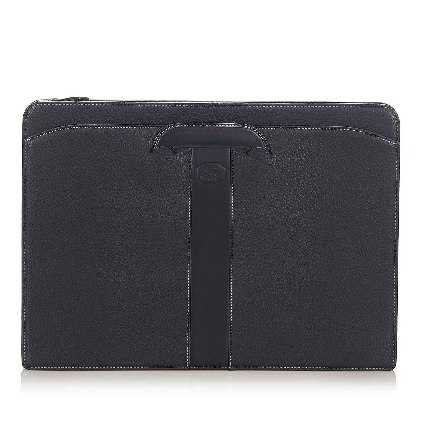 Burberry Business Leather Black Handbag