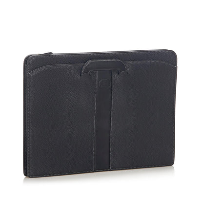 Burberry Business Leather Black Handbag