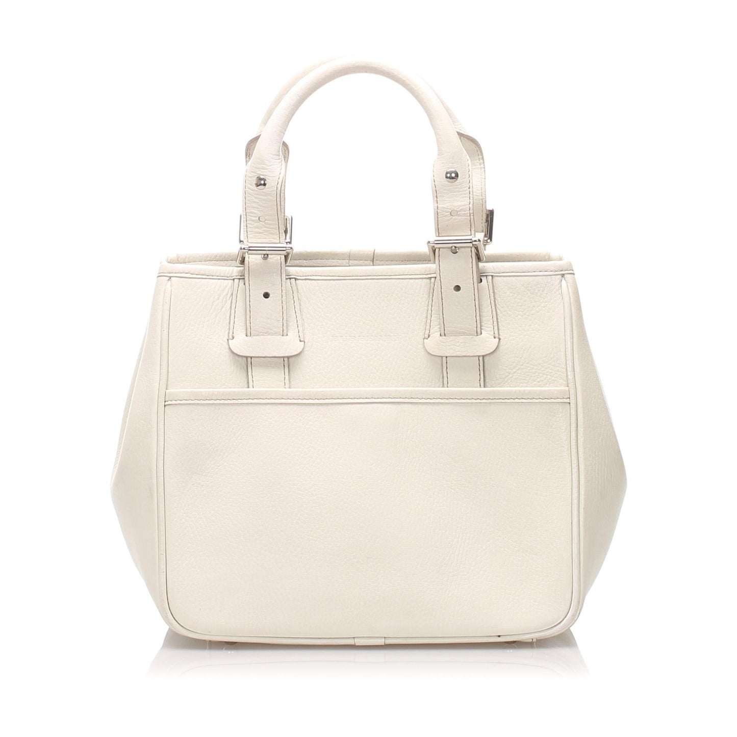 Burberry Leather White Handbag