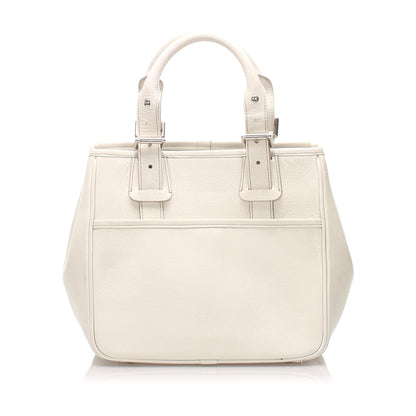 Burberry Leather White Handbag
