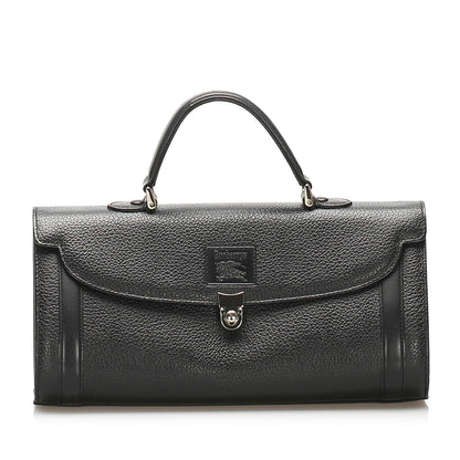 Burberry Leather Black Handbag Style 4