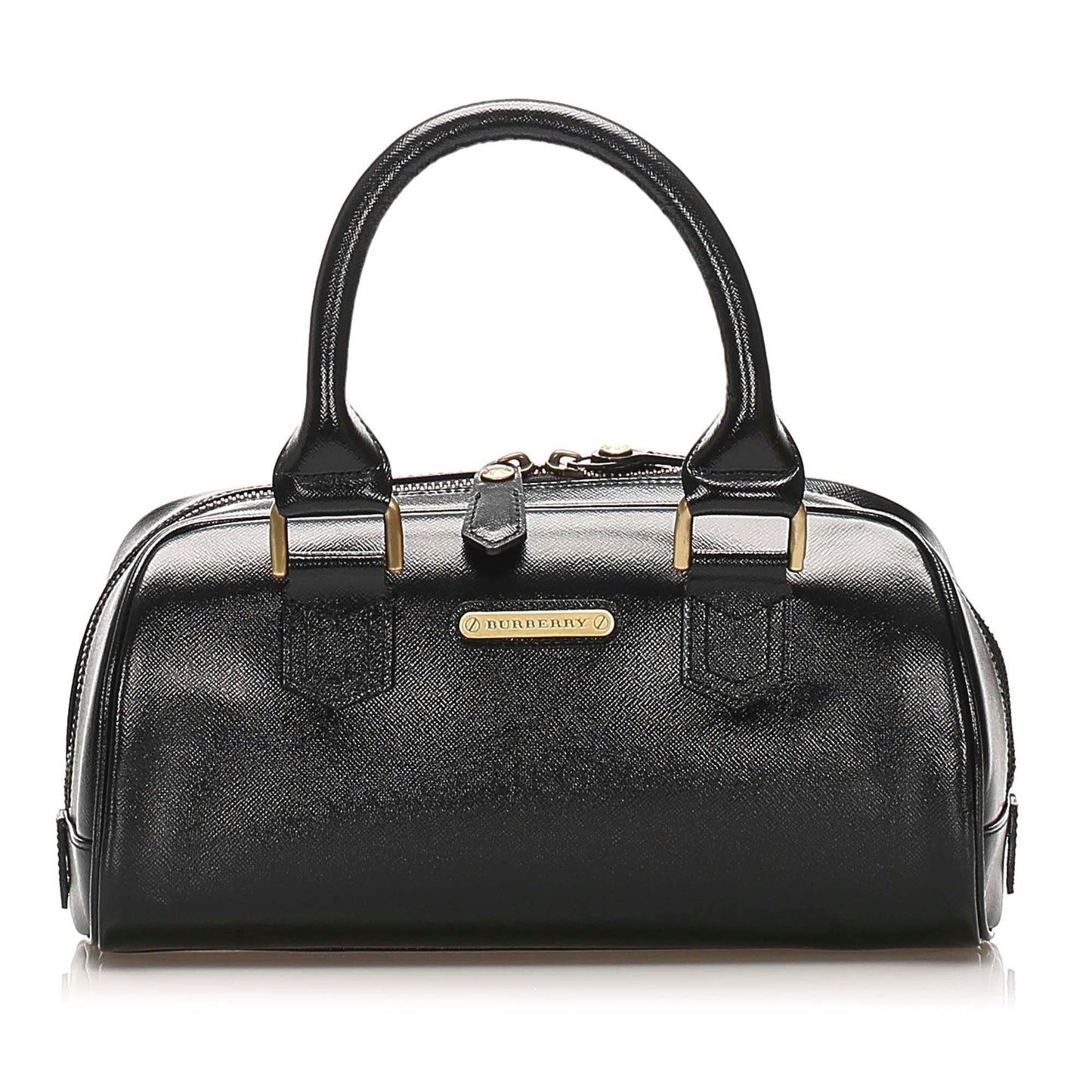 Burberry Leather Black Handbag Style 6