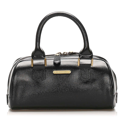 Burberry Leather Black Handbag Style 6