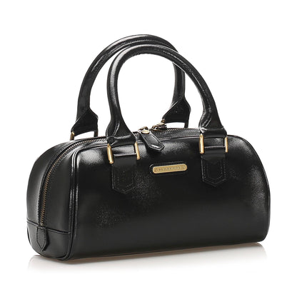 Burberry Leather Black Handbag Style 6