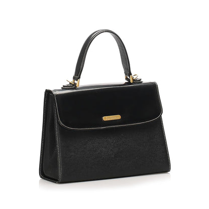 Burberry Leather Black Handbag Style 7