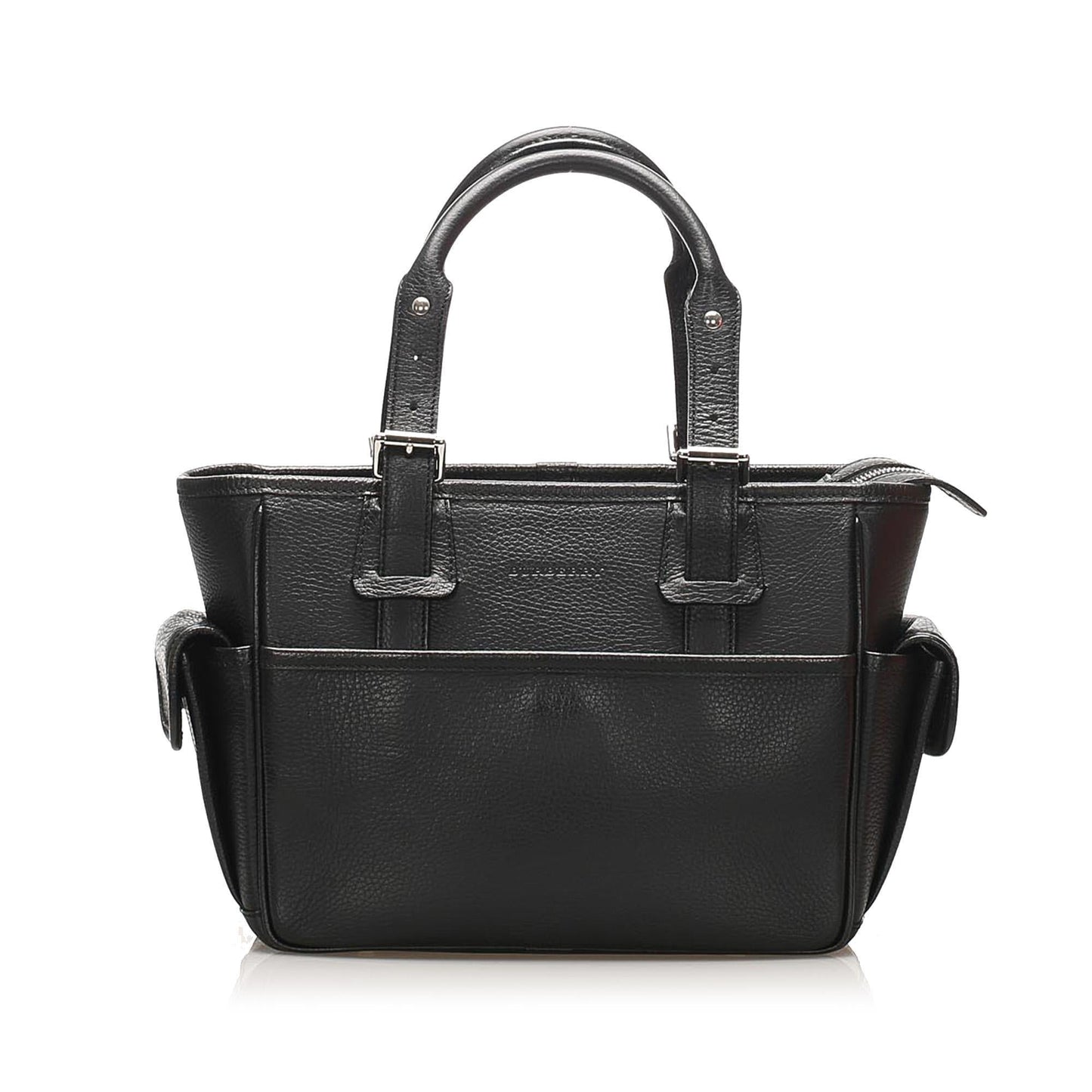 Burberry Leather Black Handbag Style 10